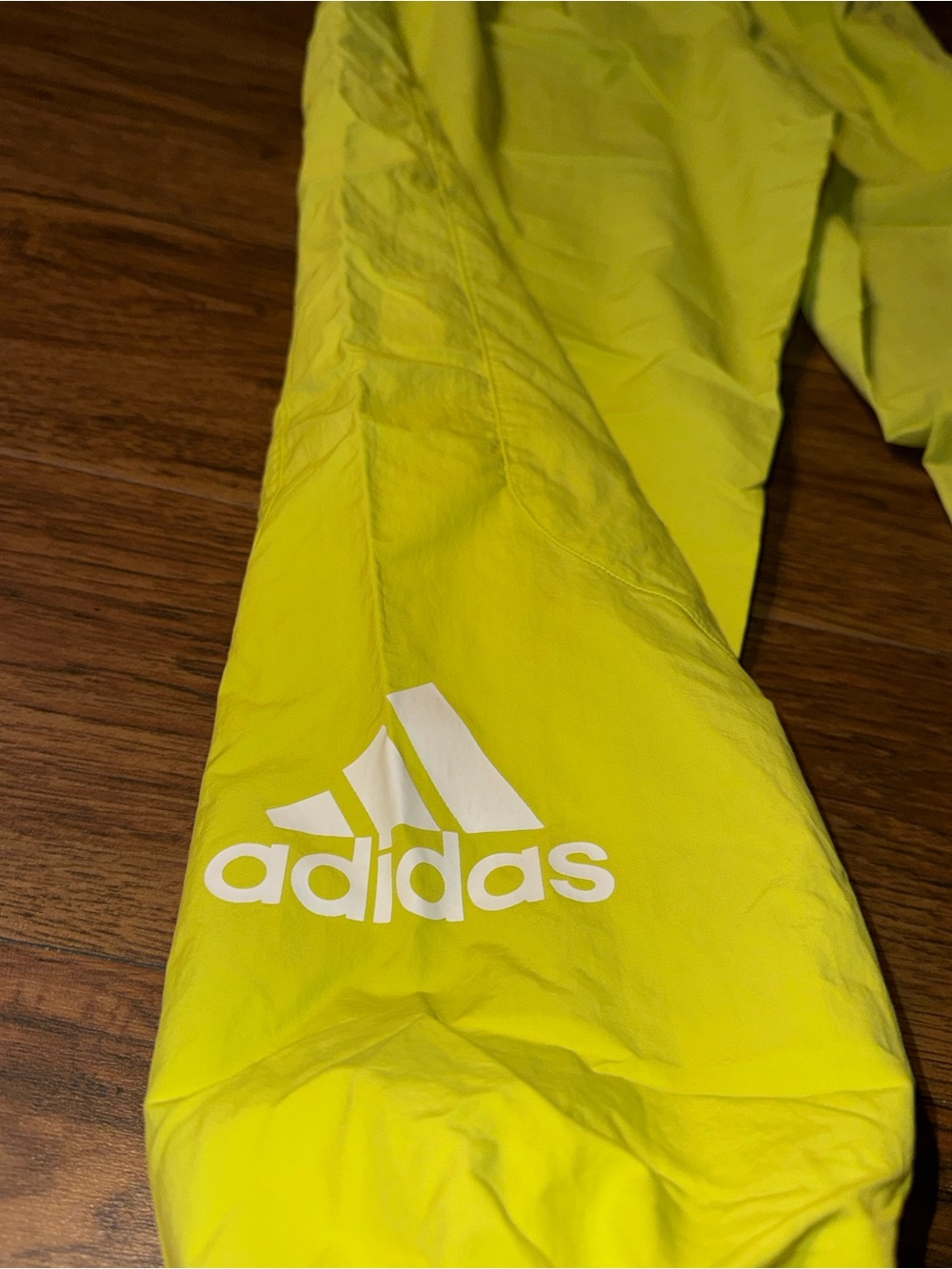 ADIDAS Neon Yellow Windbreaker Pants